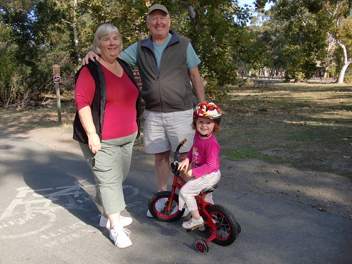 Lil' Biker and grandparents