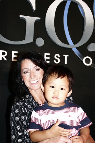 Aidan with The Greatest of All Time Gymnast Nadia Comaneci