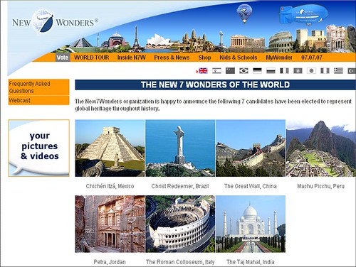 the new 7 wonders of the world