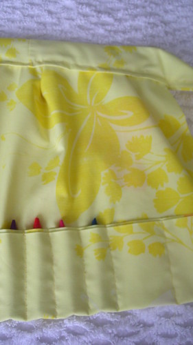 butterfly crayon apron