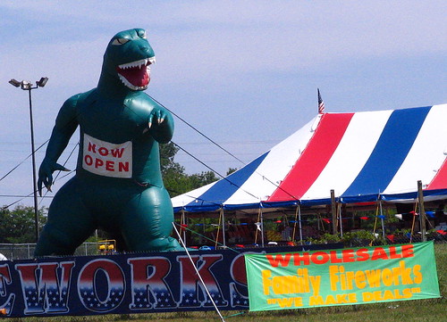 The Inflatable Dinosaur that will eat you...