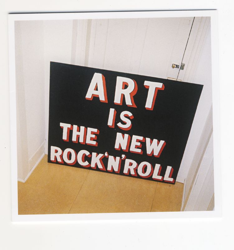 art is the new rock and roll