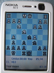 Chess Genius on Nokia N73 (SoftBank 705NK)