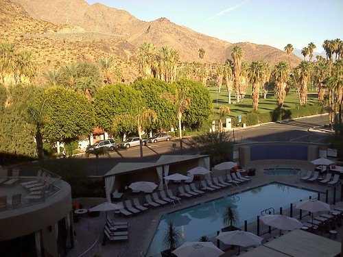 View from our Palm Springs hotel