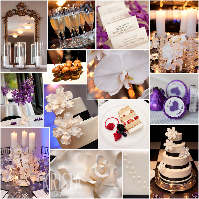 White & Purple Reception Details