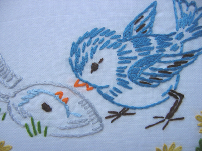 birdie embroidery