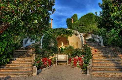 Villa Ephrussi  Garden Stairs by coolmonfrere.