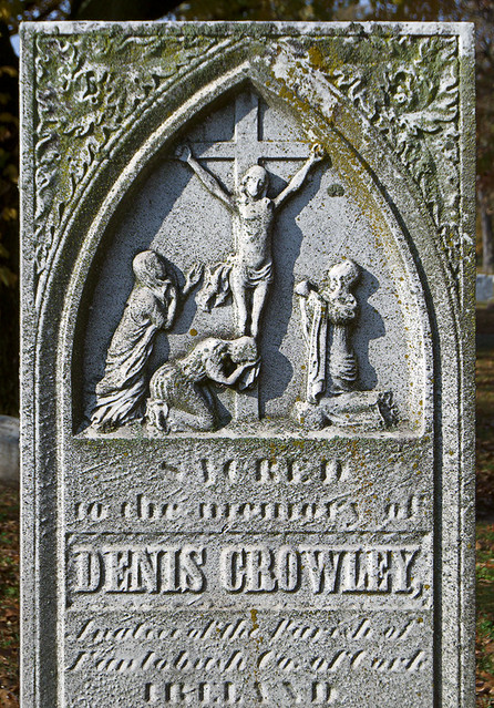 Calvary Cemetery, in Saint Louis, Missouri, USA - monument of Denis Crowley of Ireland