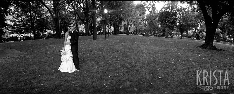 Boston Wedding on Black & White Film