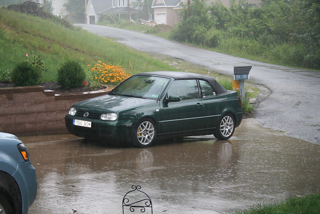 2001 rain volkswagen cabrio