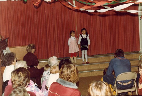 My first school play performance. (December 1982)