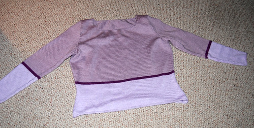 Finished Damn Purple Sweater