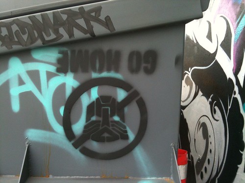 Autobots Go Home Grafitti