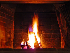 Fire in the chimney