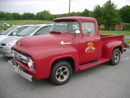 1956 Ford F100 In the parking lot at the 3rd Annual Wheels at the Ridge 