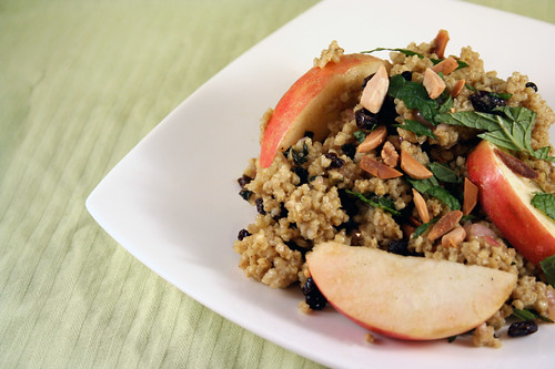 Warm Millet and Apple Salad with Curry Dressing 