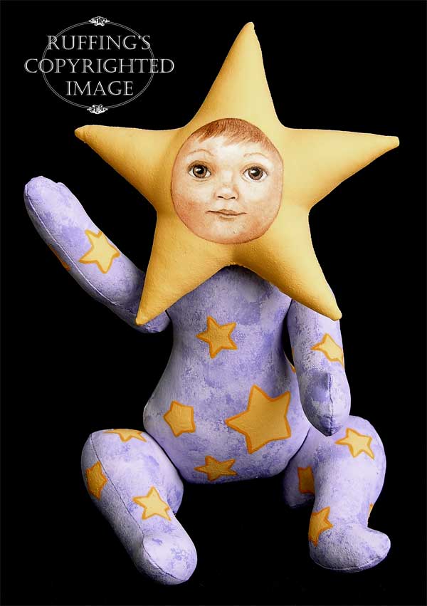 Leah the Star Baby Original Fairy Art Doll by Elizabeth Ruffing