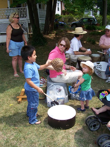Drumming and music at the Brookland Farmers Market