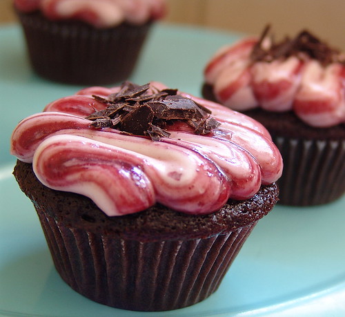 Black cherry cupcakes from Atlanta's Sugar Mama's Cupcakery