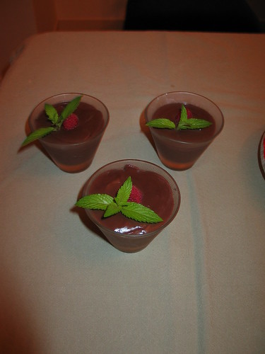 The chocolate pudding