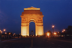 India gate, illuminated : Delhi