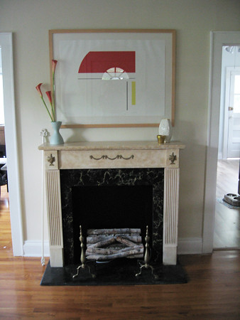 Fireplace as is