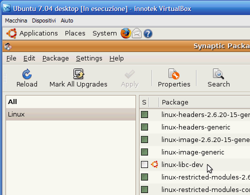 Fig. 5 - installazione Guest Addition in Ubuntu - verifica presenza moduli linux kbuild