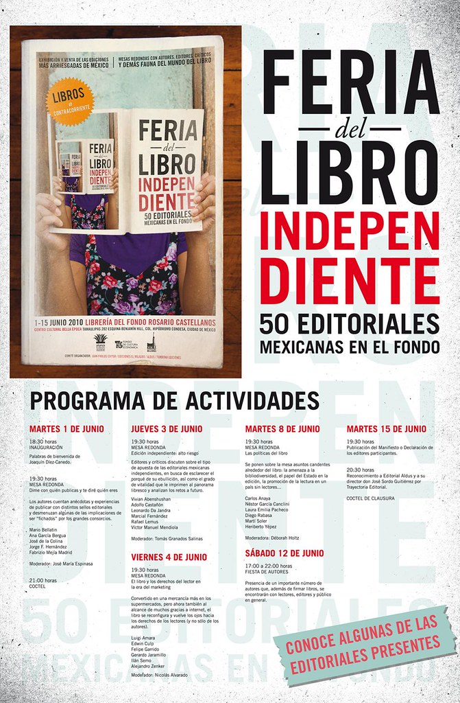 Feria del libro independiente - cartel
