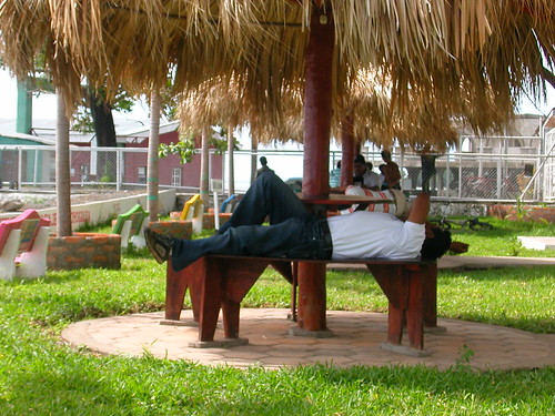 June 5 2010 nap time by docks, Moyogalpa