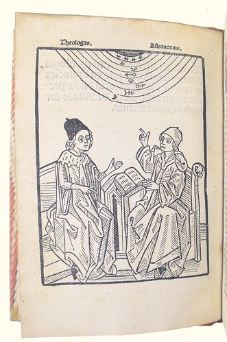 Full Page Woodcut Illustration in 'Concordantia Astronomiae cum Theologia'