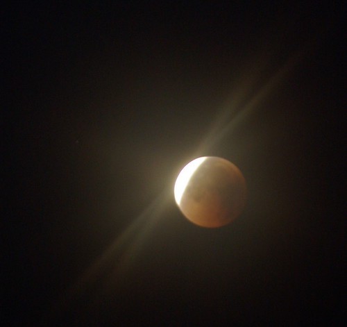 Lunar Eclipse with Flare
