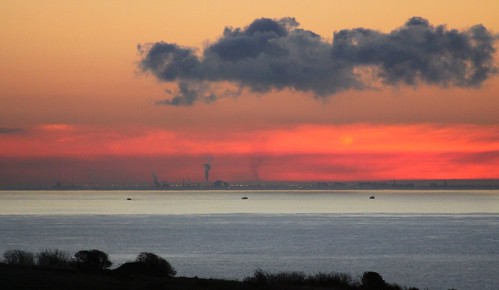 Calais and The Channel at Dawn