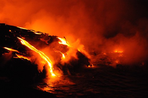 Lava Flow on Island of Hawaii