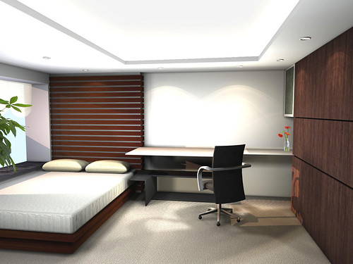 Minimalist bedroom interior design is simple