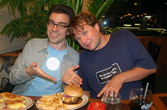 Derek, Johan, and Denny's Full House Burger
