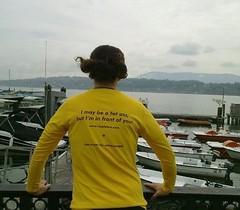 Club Fat Ass, traveling colours contest, yellow, technical running shirt