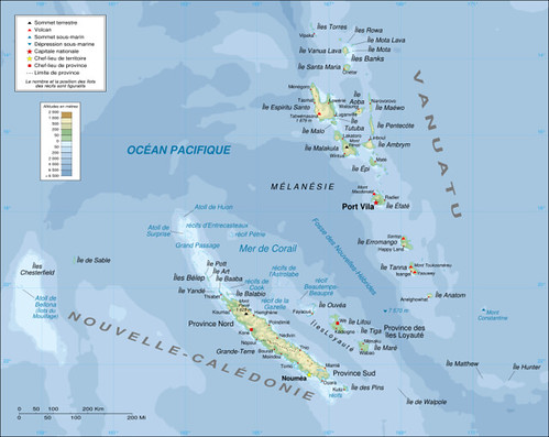 Caledonie et Vanuatu