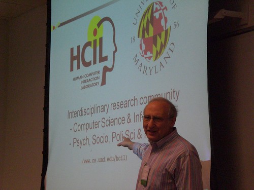 Ben Shneiderman at HCIL Government and Social Media Workshop