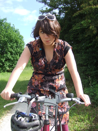 Silly Emily on a Bike