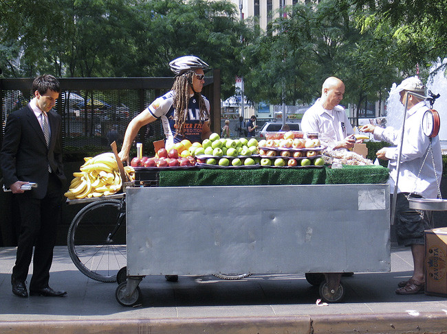 Fruit stand, NYC