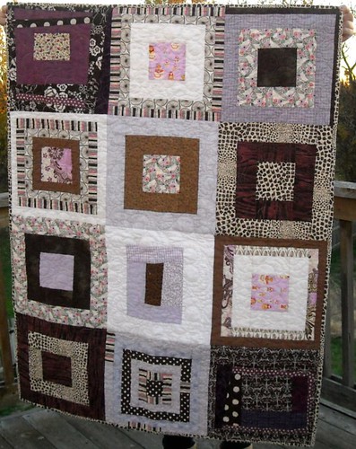 purple/brown charity quilt