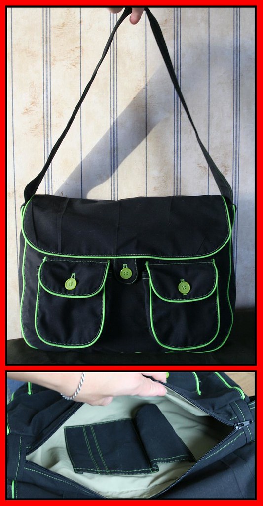 Must kott roheliste kantidega
