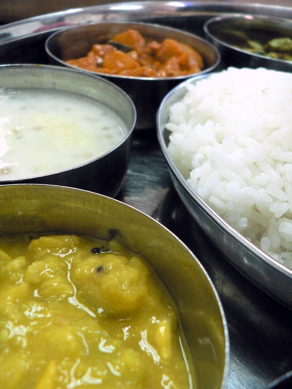 vegetarian meal at Gopala