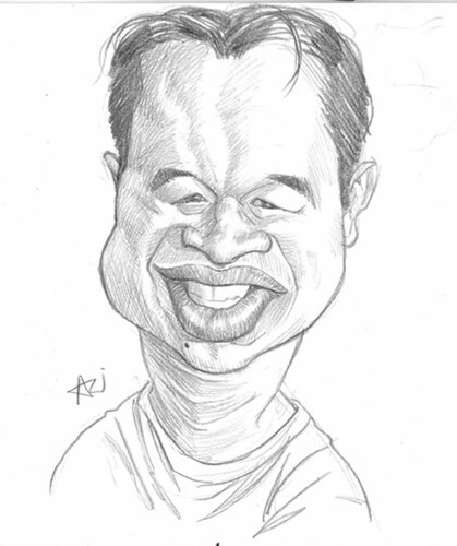 My caricature by Ariel Medel