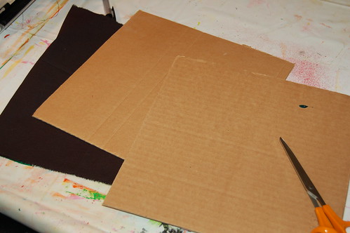 Cardboard as embroidery backing (Photo by iHanna - Hanna Andersson)