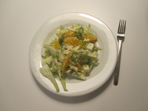 fennel, feta, dill and orange salad
