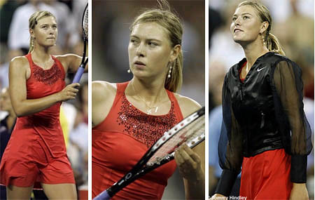 maria sharapova tennis dresses. Glam, 2.0: Maria paired the