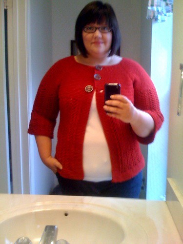 The February Lady Sweater is DONE and I'm wearing it to my class today @SewCrafty!!!