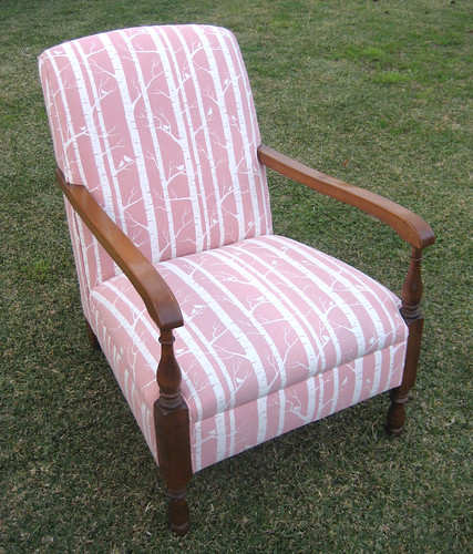 Dusty Pink Birch chair
