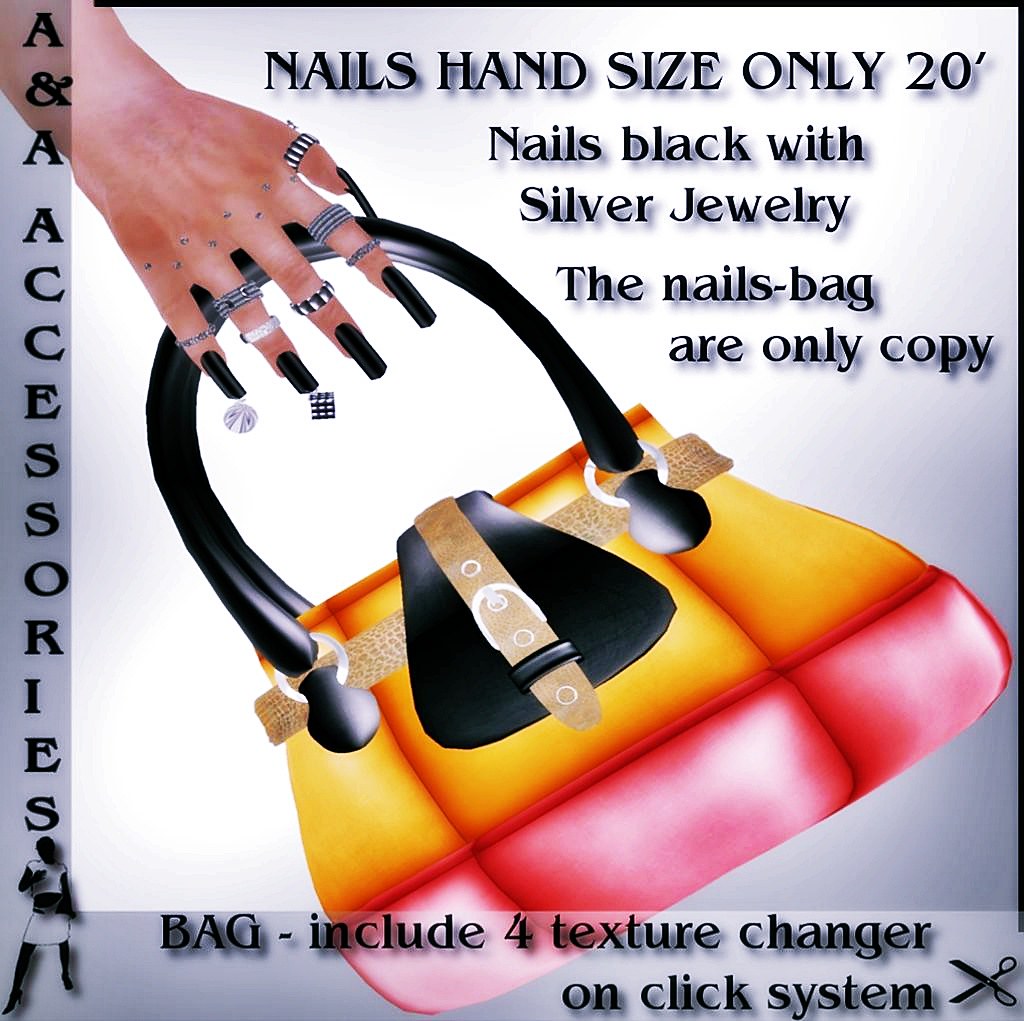 A&A Fashion Accessories Nails with Bag